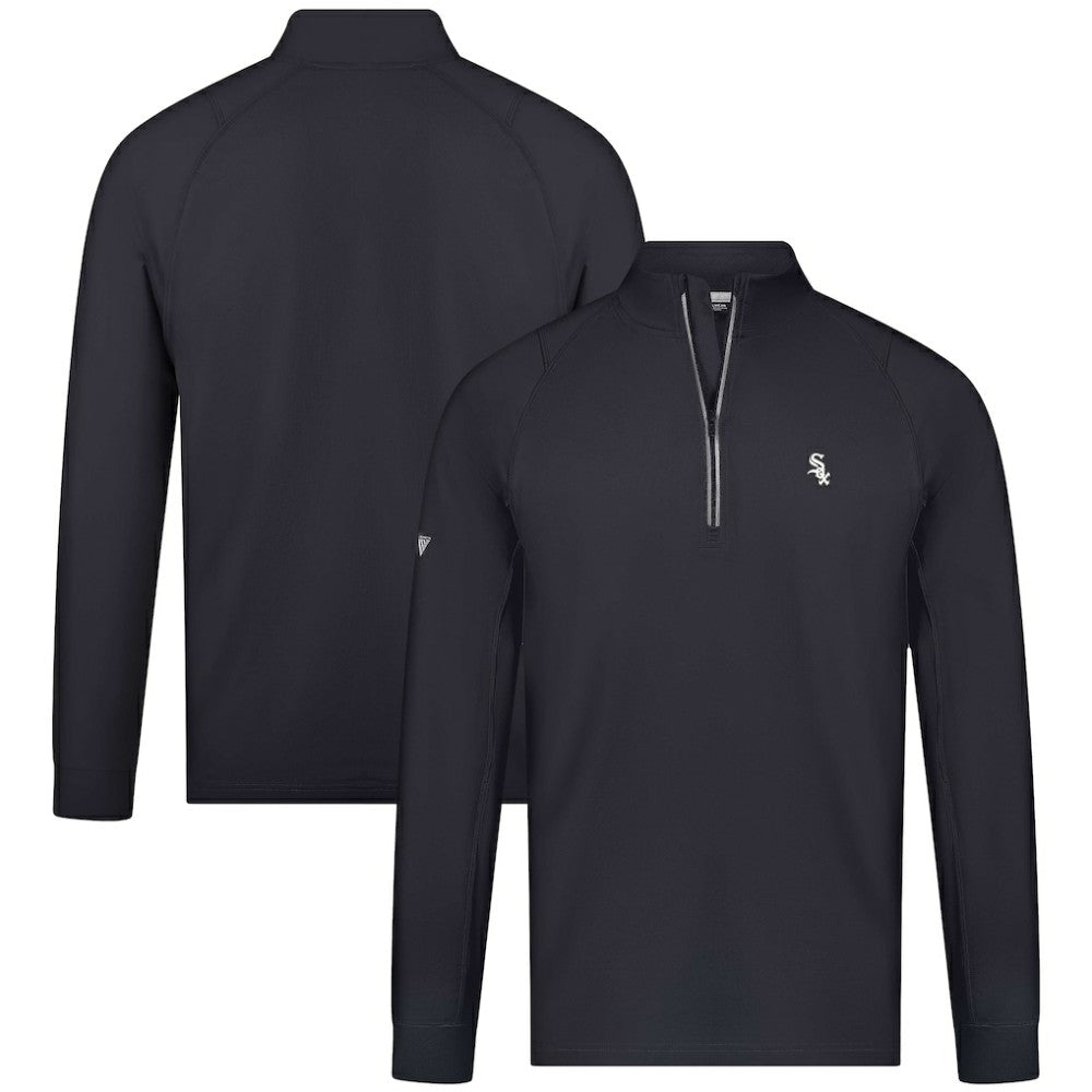 Chicago White Sox Levelwear Theory Insignia Quarter-Zip Pullover - Black - MLB Online