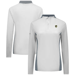 Milwaukee Brewers Levelwear Women's Moxie Insignia Quarter-Zip Pullover - White - MLB Discount