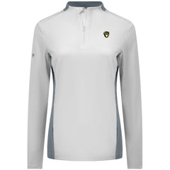 Milwaukee Brewers Levelwear Women's Moxie Insignia Quarter-Zip Pullover - White - MLB Discount