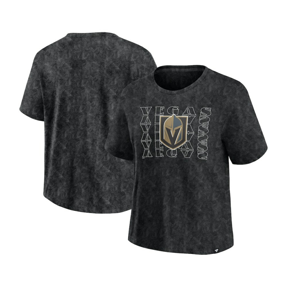 Vegas Golden Knights Fanatics Women's Faded Wash T-Shirt - Black - NHL 201190120