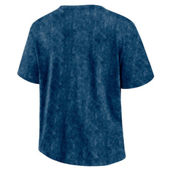 Seattle Kraken Fanatics Women's Faded Wash T-Shirt - Deep Sea Blue - NHL 201190128
