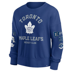 Toronto Maple Leafs Fanatics Women's Go Team Pullover Sweatshirt - Blue - NHL 201190218
