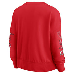 New Jersey Devils Fanatics Women's Go Team Pullover Sweatshirt - Red - NHL 201190232