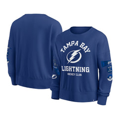 Tampa Bay Lightning Fanatics Women's Go Team Pullover Sweatshirt - Blue - NHL 201190237