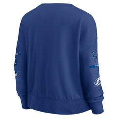 Tampa Bay Lightning Fanatics Women's Go Team Pullover Sweatshirt - Blue - NHL 201190237
