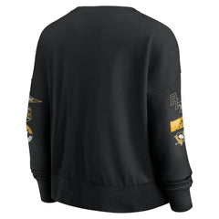 Pittsburgh Penguins Fanatics Women's Go Team Pullover Sweatshirt - Black - NHL 201190244