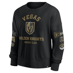 Vegas Golden Knights Fanatics Women's Go Team Pullover Sweatshirt - Black - NHL 201190246