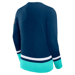 Seattle Kraken Fanatics High Point Long Sleeve T-Shirt - Deep Sea Blue - NHL 201190294