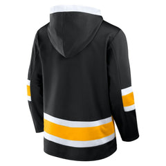 Boston Bruins Fanatics Inside Line Fleece Pullover Hoodie- Black - NHL 201190737