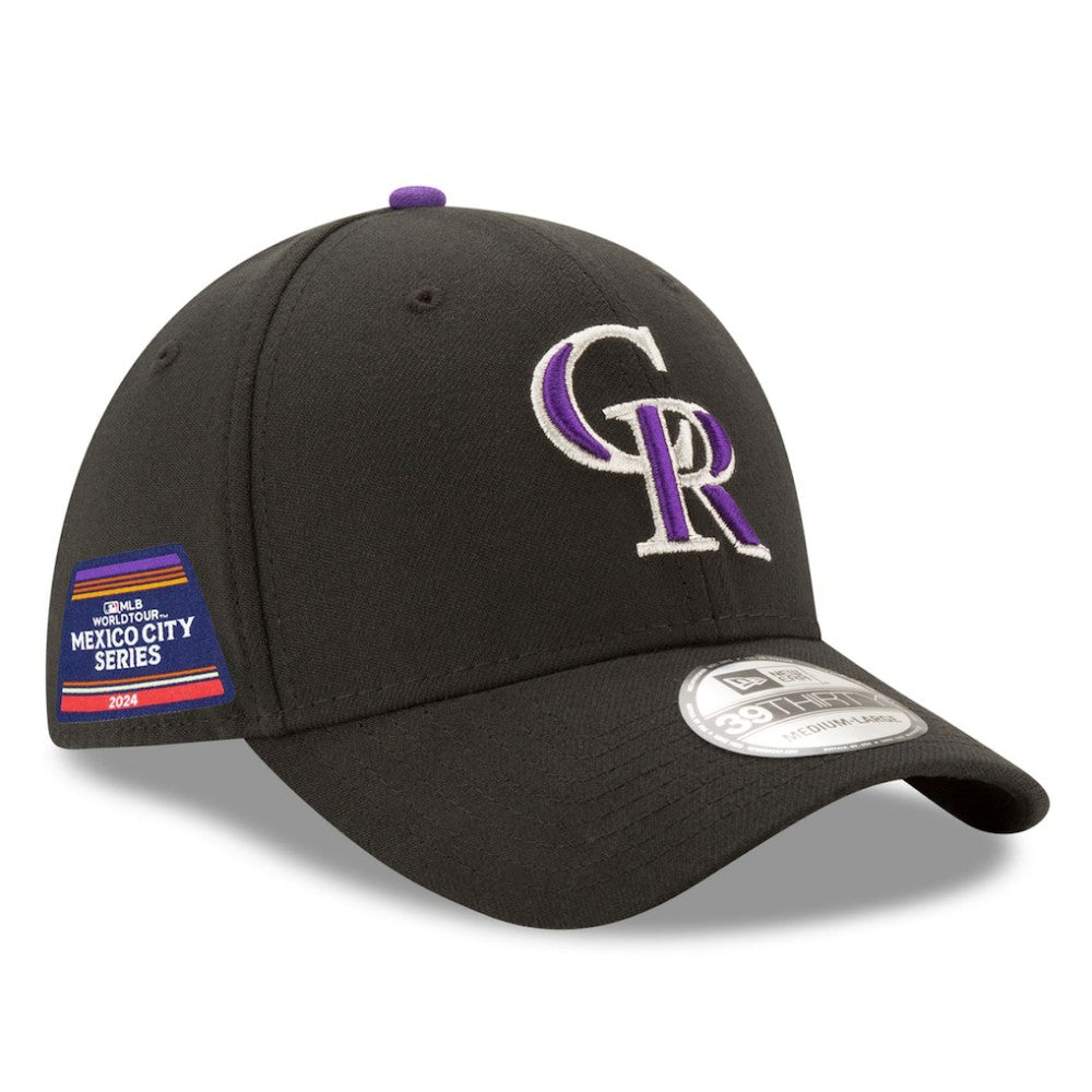 Colorado Rockies New Era 2024 MLB World Tour Mexico City Series 39THIRTY Flex Hat - Black - New Era Sale