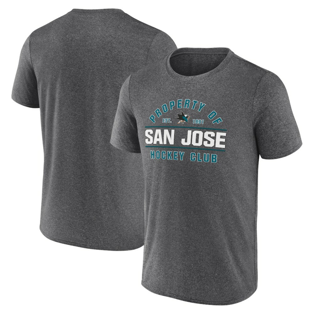 San Jose Sharks Fanatics Property Of T-Shirt - Heather Charcoal - NHL 201190990