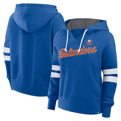 New York Islanders Fanatics Women's Oversized Seize Pullover Hoodie - Royal - NHL 201191040