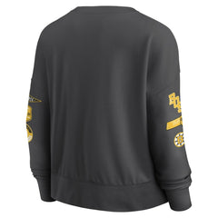 Boston Bruins Fanatics Women's Oversized Vintage Go Team Pullover Sweatshirt - Black - NHL 201191162