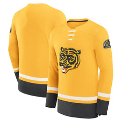 Boston Bruins Fanatics Vintage High Point Long Sleeve T-Shirt - Gold - NHL 201191184