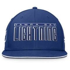 Tampa Bay Lightning Fanatics Fundamental Gino Stack Snapback Hat - Blue - NHL 201193226