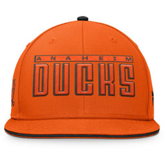 Anaheim Ducks Fanatics Fundamental Gino Stack Snapback Hat - Black - NHL 201193232
