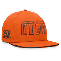 Anaheim Ducks Fanatics Fundamental Gino Stack Snapback Hat - Black - NHL 201193232