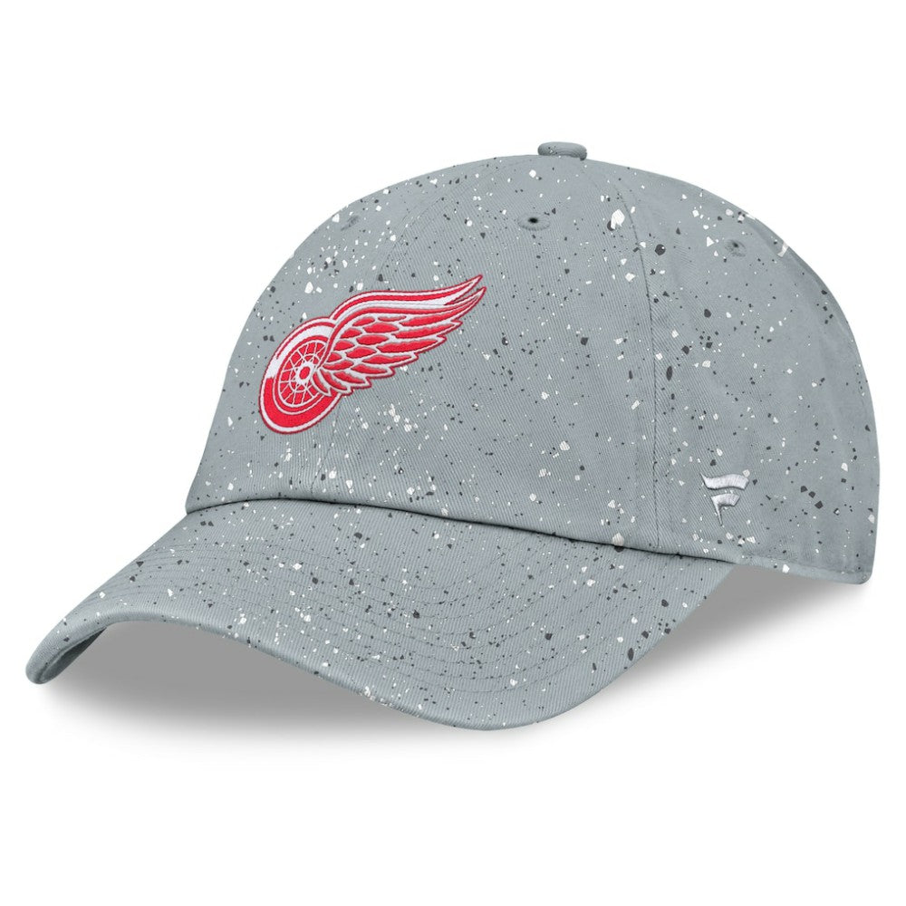 Detroit Red Wings Fanatics Women's Heritage Snow Day Speckle Adjustable Hat - Gray - NHL 201193294