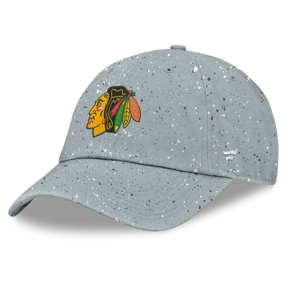 Chicago Blackhawks Fanatics Women's Heritage Snow Day Speckle Adjustable Hat - Gray - NHL 201193295