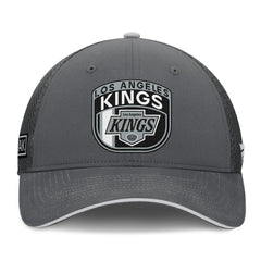 Los Angeles Kings Fanatics Authentic Pro Home Ice Trucker Adjustable Hat - Gray - NHL 201193311