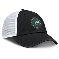 Minnesota Wild Fanatics Averie Trucker Adjustable Hat - Black/Gray - NHL 201193364