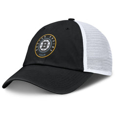 Boston Bruins Fanatics Averie Trucker Adjustable Hat - Black/White - NHL 201193367