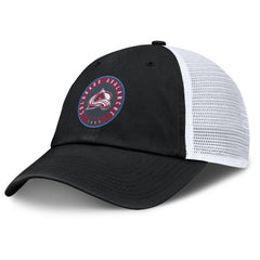 Colorado Avalanche Fanatics Averie Trucker Adjustable Hat - Black/White - NHL 201193372