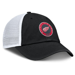 Detroit Red Wings Fanatics Averie Trucker Adjustable Hat - Black/Gray - NHL 201193375