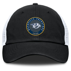 Nashville Predators Fanatics Averie Trucker Adjustable Hat - Black/White - NHL 201193381