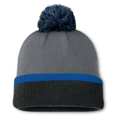 New York Rangers Fanatics Women's Cuffed Knit Hat with Pom - Charcoal - NHL 201193432