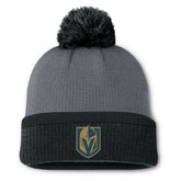 Vegas Golden Knights Fanatics Women's Cuffed Knit Hat with Pom - Charcoal - NHL 201193436