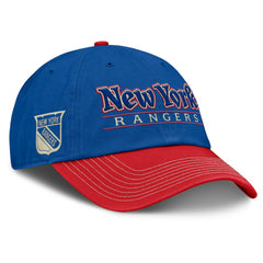New York Rangers Fanatics Heritage Home Ice Two-Tone Adjustable Hat - Blue/Red - NHL 201193518