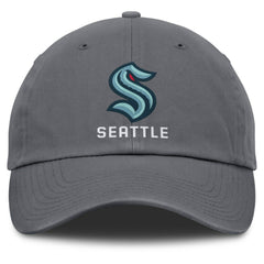 Seattle Kraken Fanatics Washed Adjustable Hat - Charcoal - NHL 201193601