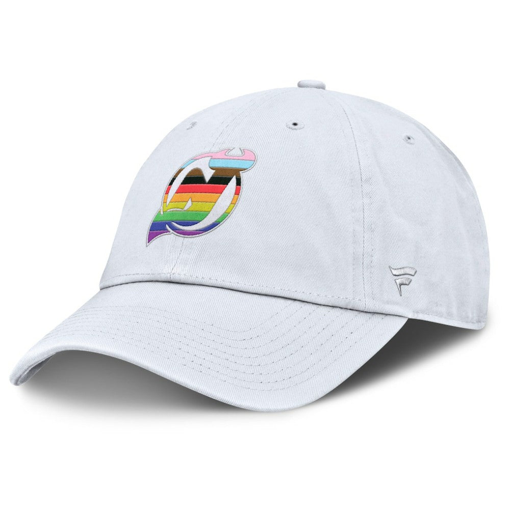 New Jersey Devils Fanatics PRIDE Adjustable Hat - White - NHL 201193765