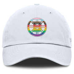 Boston Bruins Fanatics PRIDE Adjustable Hat - White - NHL 201193776