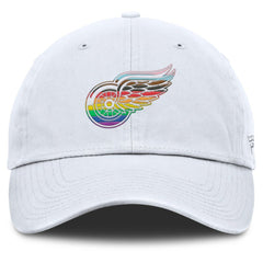 Detroit Red Wings Fanatics PRIDE Adjustable Hat - White - NHL 201193779