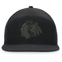 Chicago Blackhawks Fanatics Front Office Adjustable Hat - Black - NHL 201193823