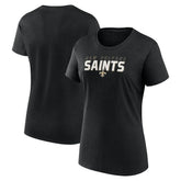 New Orleans Saints Logo Athletic Women's Lean T-Shirt Black