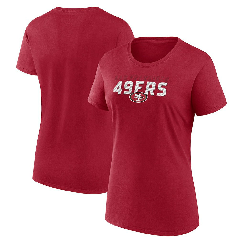 San Francisco 49ers Logo Athletic Women's Lean T-Shirt Scarlet