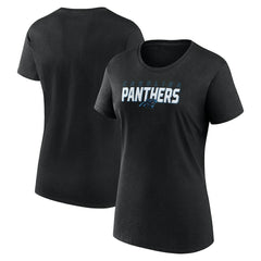Carolina Panthers Logo Athletic Women's Lean T-Shirt Black