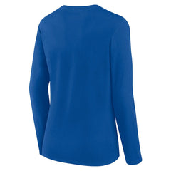Buffalo Bills Logo Athletic Women's Grip Long Sleeve T-Shirt Royal
