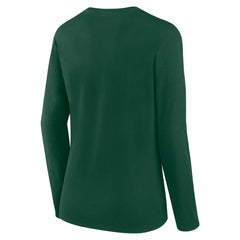Green Bay Packers Logo Athletic Women's Grip Long Sleeve T-Shirt Green