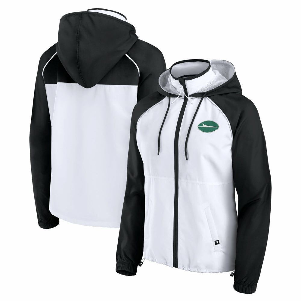 Fanatics New York Jets Women's Full-Zip Anorak Hoodie Jacket White