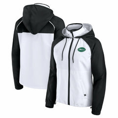 Fanatics New York Jets Women's Full-Zip Anorak Hoodie Jacket White