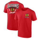 Chicago Blackhawks Logo Athletic Never Over T-Shirt - Red - NHL 201195124