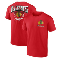 Chicago Blackhawks Logo Athletic Never Over T-Shirt - Red - NHL 201195124