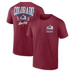 Colorado Avalanche Logo Athletic Never Over T-Shirt - Burgundy - NHL 201195131