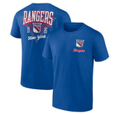 New York Rangers Logo Athletic Never Over T-Shirt - Blue - NHL 201195137