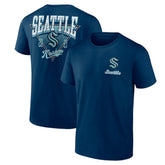Seattle Kraken Logo Athletic Never Over T-Shirt - Navy - NHL 201195147