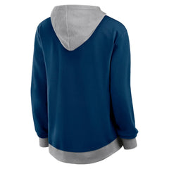 Seattle Kraken Logo Athletic Women's Hit It French Terry Full-Zip Hoodie - Navy - NHL 201195247